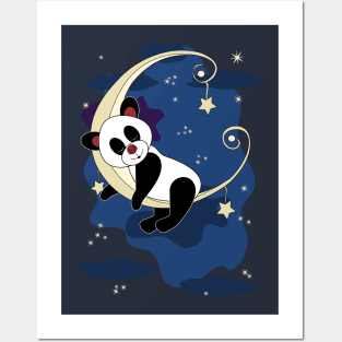 sweet dream little panda bear Posters and Art